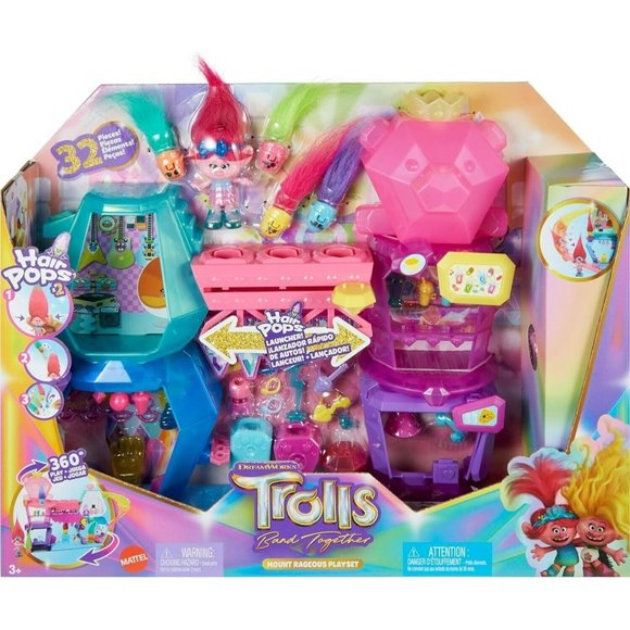 Trolls Band Together Mount Rageous Playset 32 Pieces